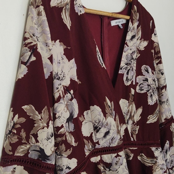 One One Six Floral Long sleeve romper sz Lg - Picture 2 of 15